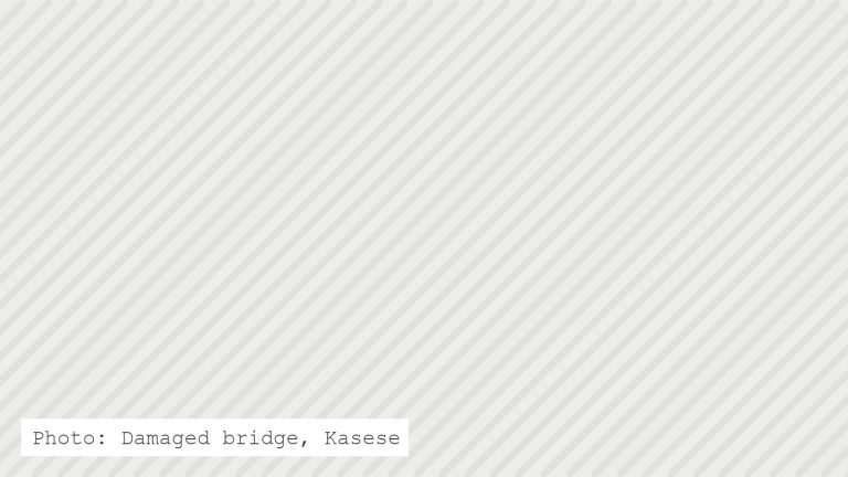 Damaged bridge, Kasese