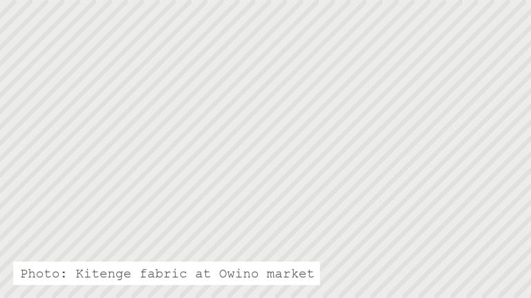 Kitenge fabric at Owino market